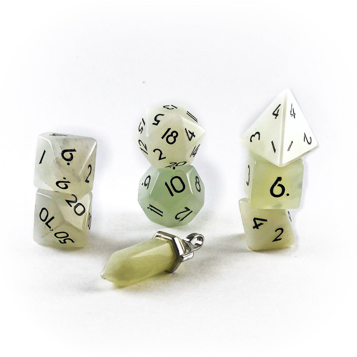 Level Up Dice - Level Up Serpentine Jade Dice Set - Good Games