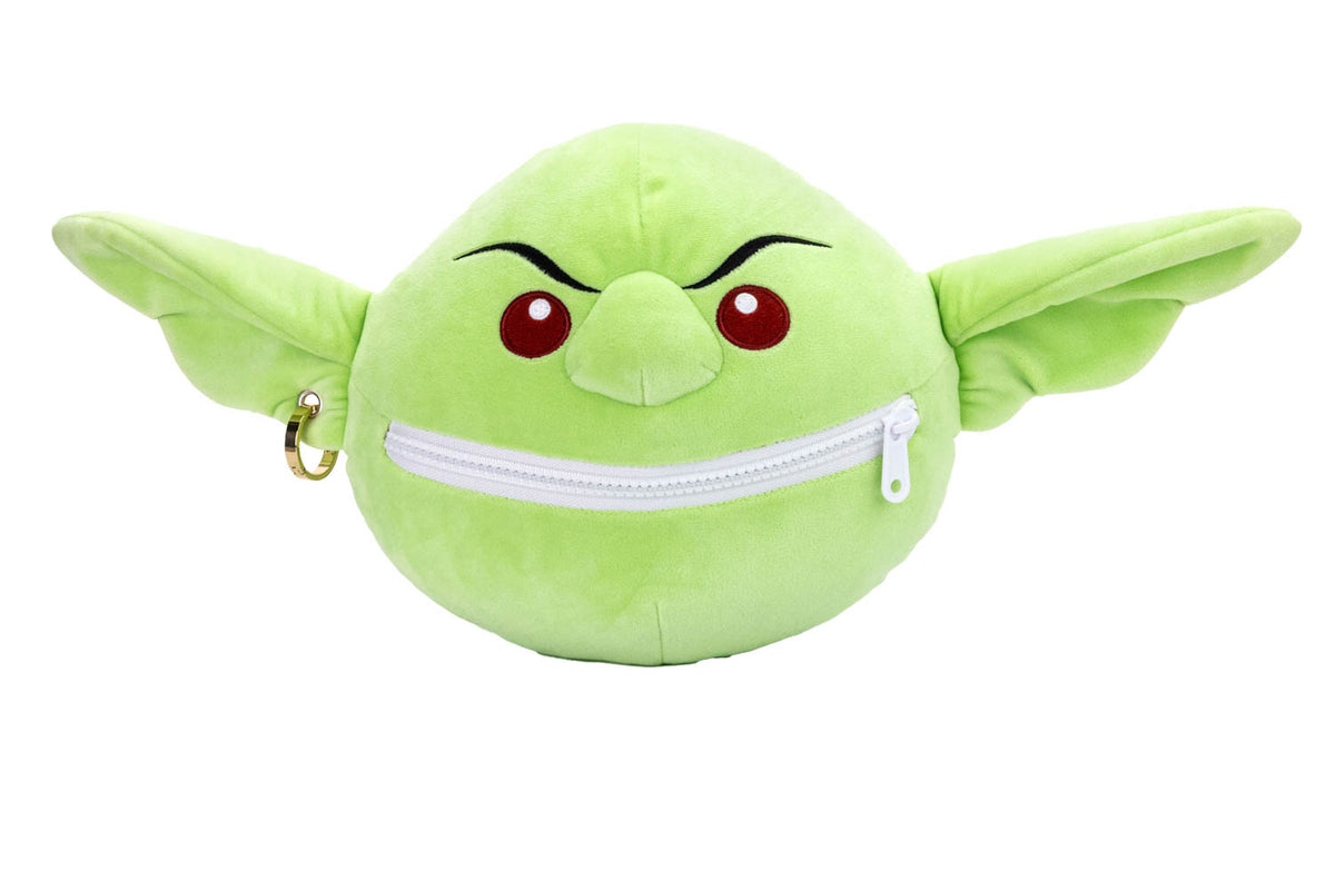 Front view of Pathfinder Goblin Plush Dice Bag