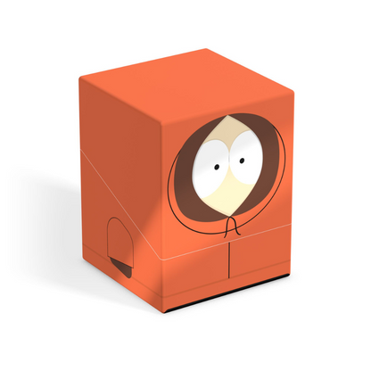 Orange cube collectible stylized as Kenny McCormick from South Park
