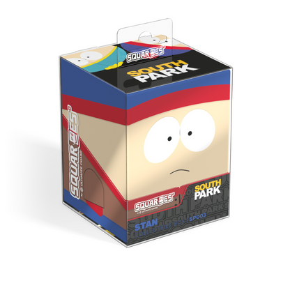 SQUAR'EES South Park Stan collectible box. Packaging designed with Stan Marsh's face and winter hat