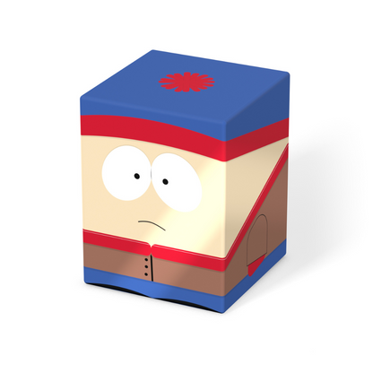Cube collectible figure designed as Stan Marsh from South Park, featuring his blue and red hat