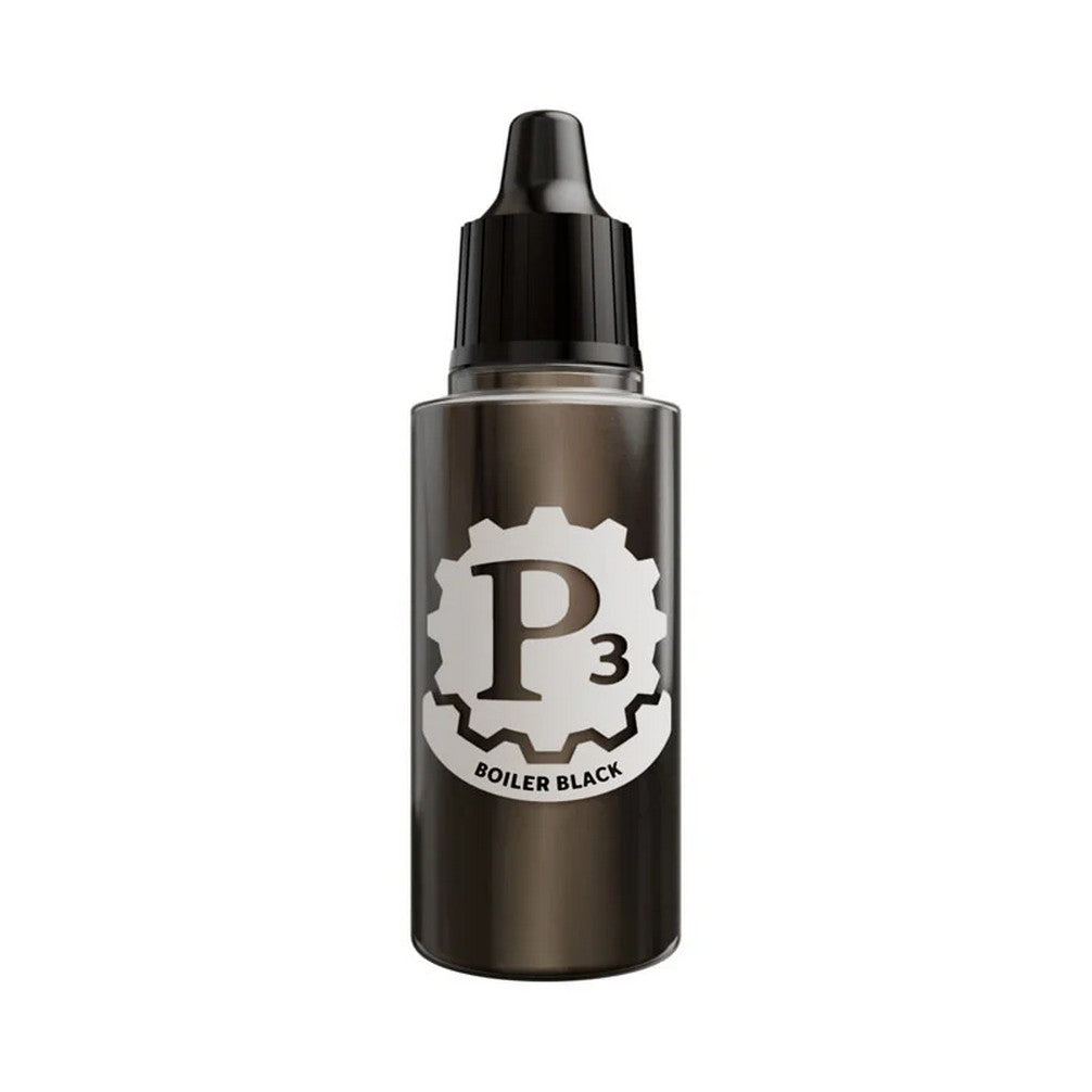 Steamforged Games P3 Paint 18ml - Metallics - Boiler Black - Good Games