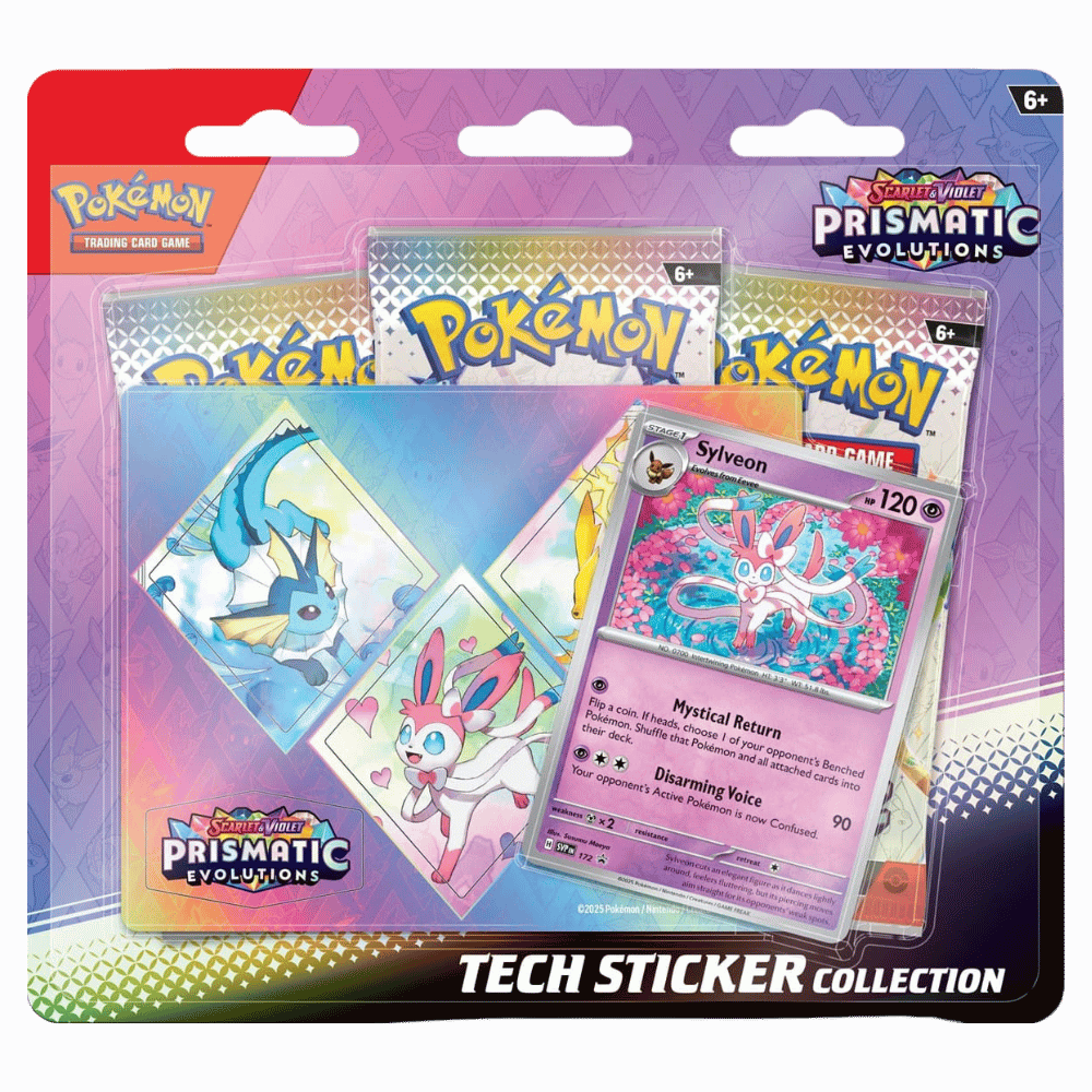 Pokemon TCG - Scarlet &amp; Violet Prismatic Evolutions Tech Sticker Collection