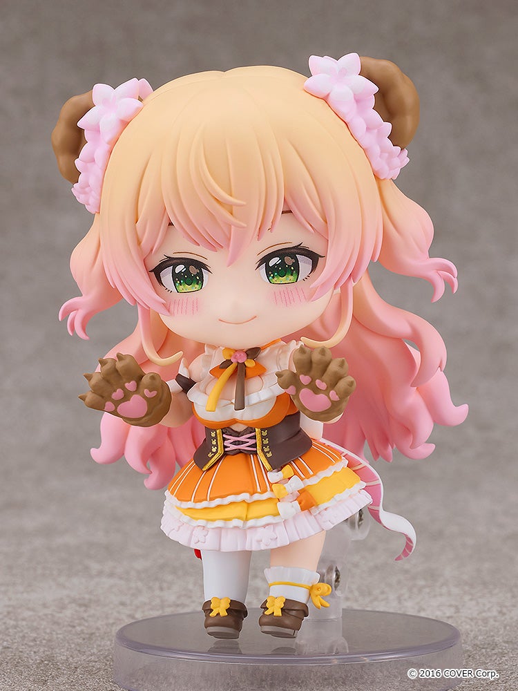 Nendoroid Momosuzu Nene joyful expression with hands on cheeks