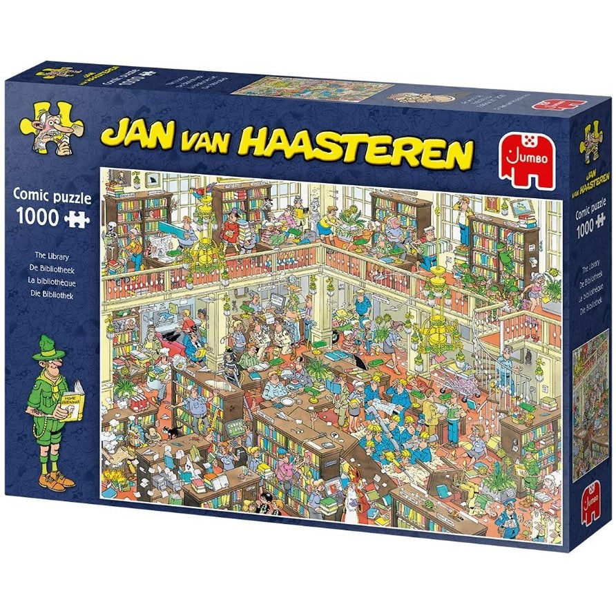 Jan Van Haasteren - The Library 1000 Piece Jigsaw - Good Games