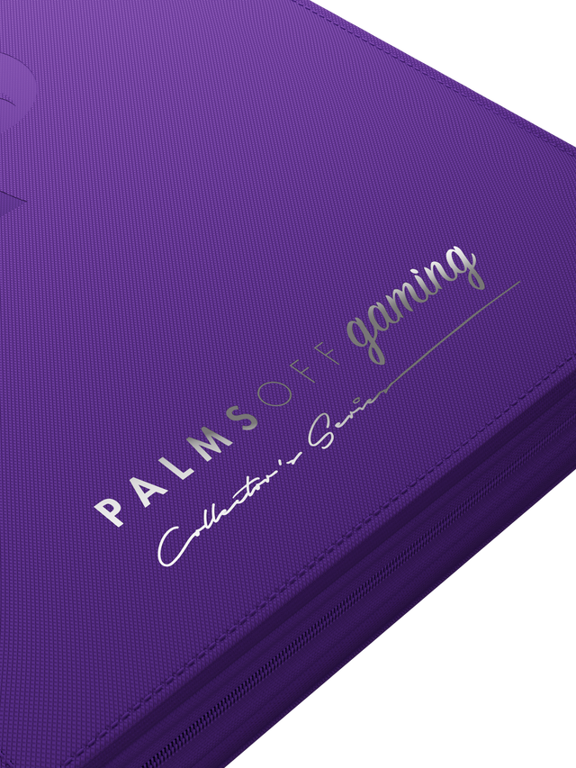 Palms Off Gaming - Collectors Series Top Loader Zip Binder - 9 Pocket - Purple