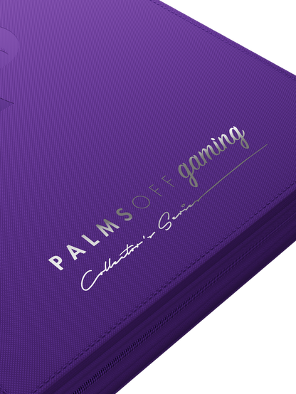 Palms Off Gaming - Collectors Series Top Loader Zip Binder - 9 Pocket - Purple