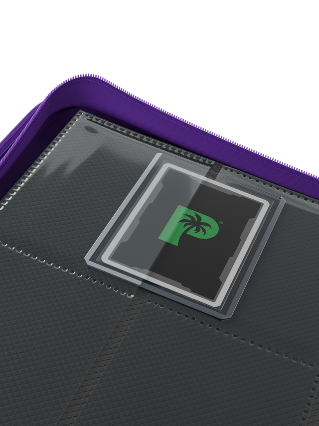 Palms Off Gaming - Collectors Series Top Loader Zip Binder - 9 Pocket - Purple