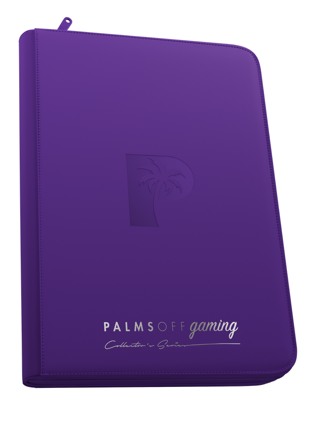 Palms Off Gaming - Collectors Series Top Loader Zip Binder - 9 Pocket - Purple