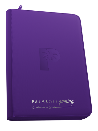 Palms Off Gaming - Collectors Series Top Loader Zip Binder - 9 Pocket - Purple