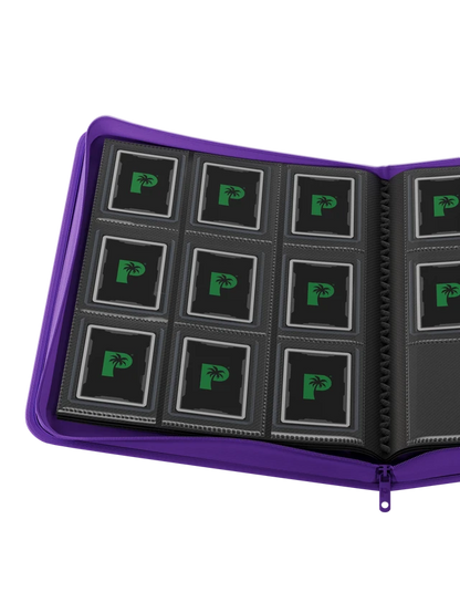 Palms Off Gaming - Collectors Series Top Loader Zip Binder - 9 Pocket - Purple