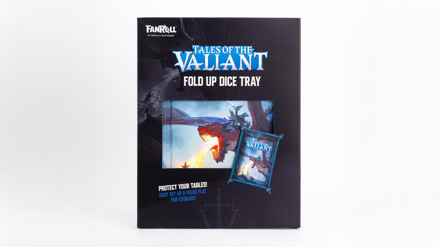 FanRoll by Metallic Dice Games - MDG Tales of the Valiant Fold Up Dice Tray - Good Games