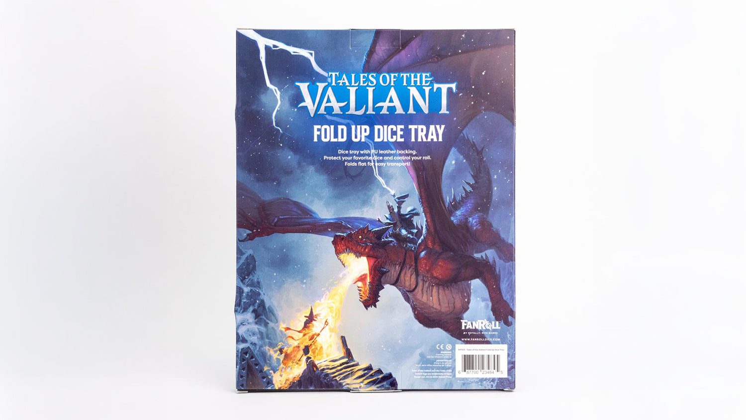 FanRoll by Metallic Dice Games - MDG Tales of the Valiant Fold Up Dice Tray - Good Games