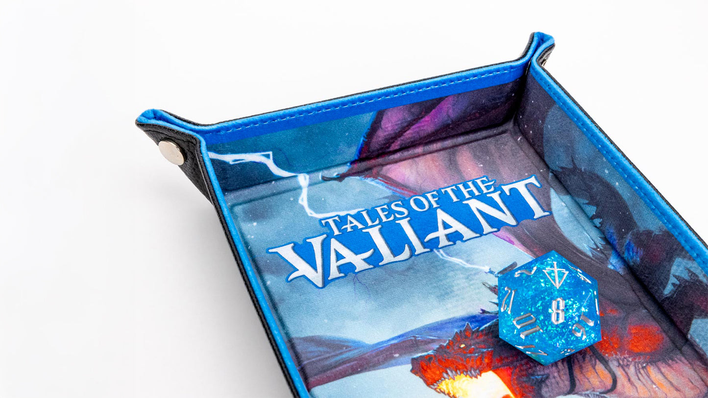 FanRoll by Metallic Dice Games - MDG Tales of the Valiant Fold Up Dice Tray - Good Games