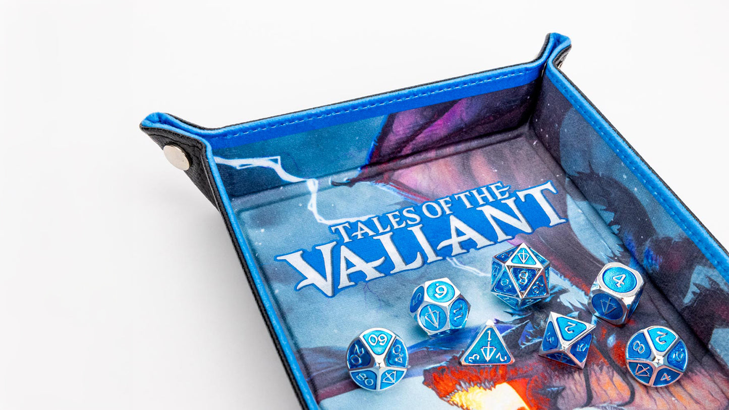FanRoll by Metallic Dice Games - MDG Tales of the Valiant Fold Up Dice Tray - Good Games