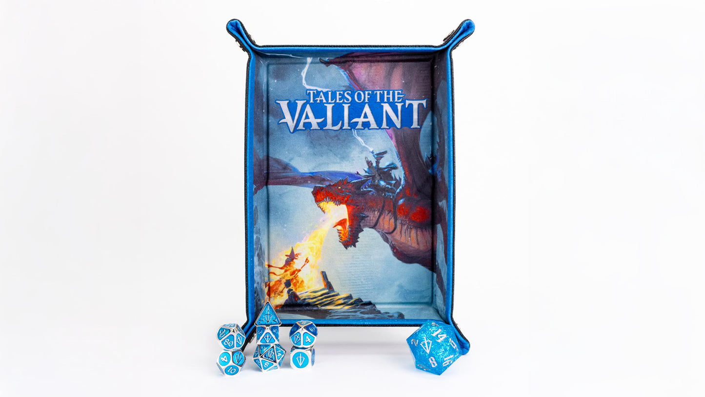 FanRoll by Metallic Dice Games - MDG Tales of the Valiant Fold Up Dice Tray - Good Games