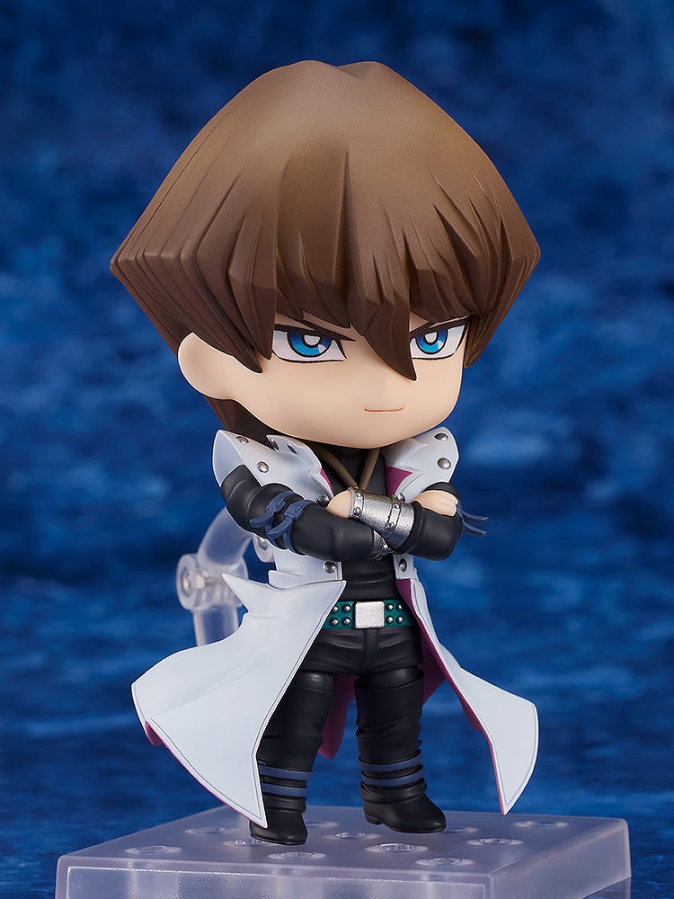 Close-up view of Nendoroid Seto Kaiba, showcasing his iconic outfit and expression