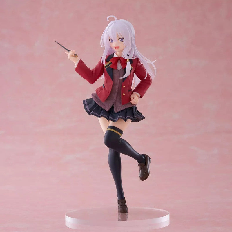 Taito Wandering Witch: The Journey of Elaina Coreful Elaina figure with light purple hair in a red school uniform, holding a pointer