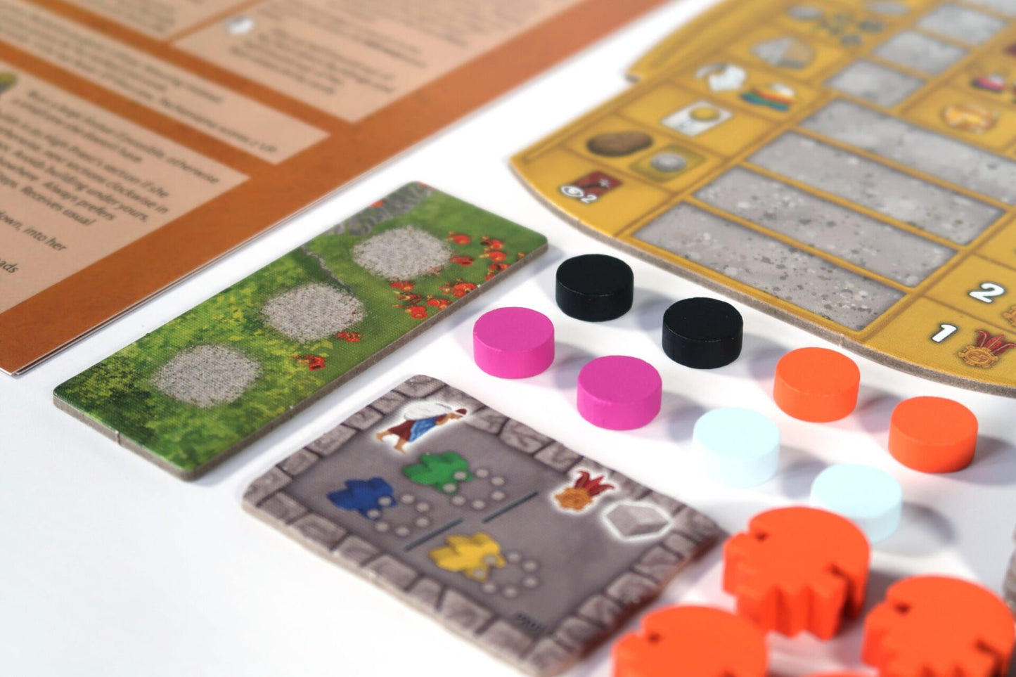 Board and tokens layout for Tawantinsuyu expansion