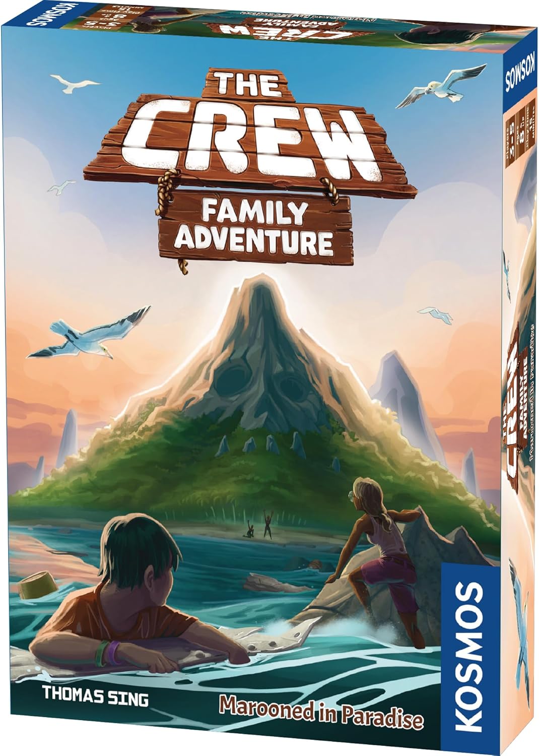 The Crew Family Adventure - Marooned in Paradise board game packaging box front view