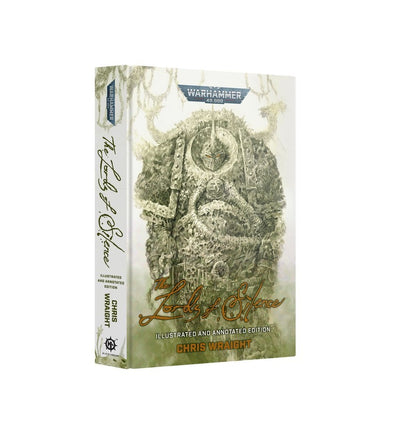 Warhammer 40,000: The Lords of Silence book. Cover shows a grotesque, heavily armored figure with horns