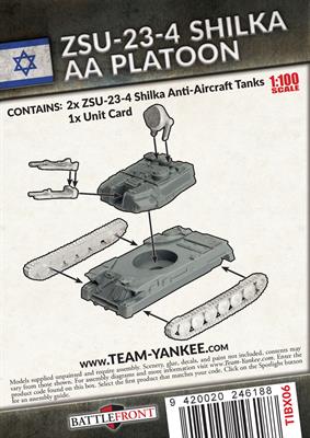 Flames of War Team Yankee Israeli ZSU-23-4 Shilka AA Platoon - Good Games
