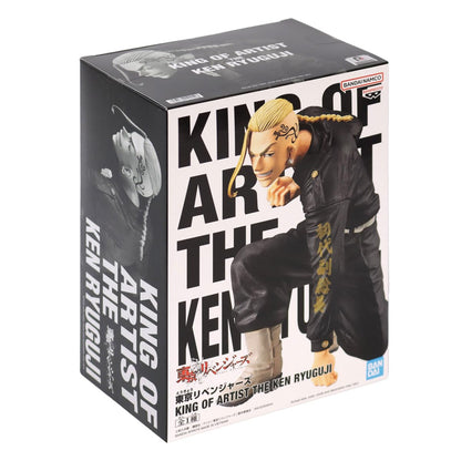 Box for a King of Artist Ken Ryuguji figure, showing the blonde-haired character with head tattoos in a dynamic crouching pose