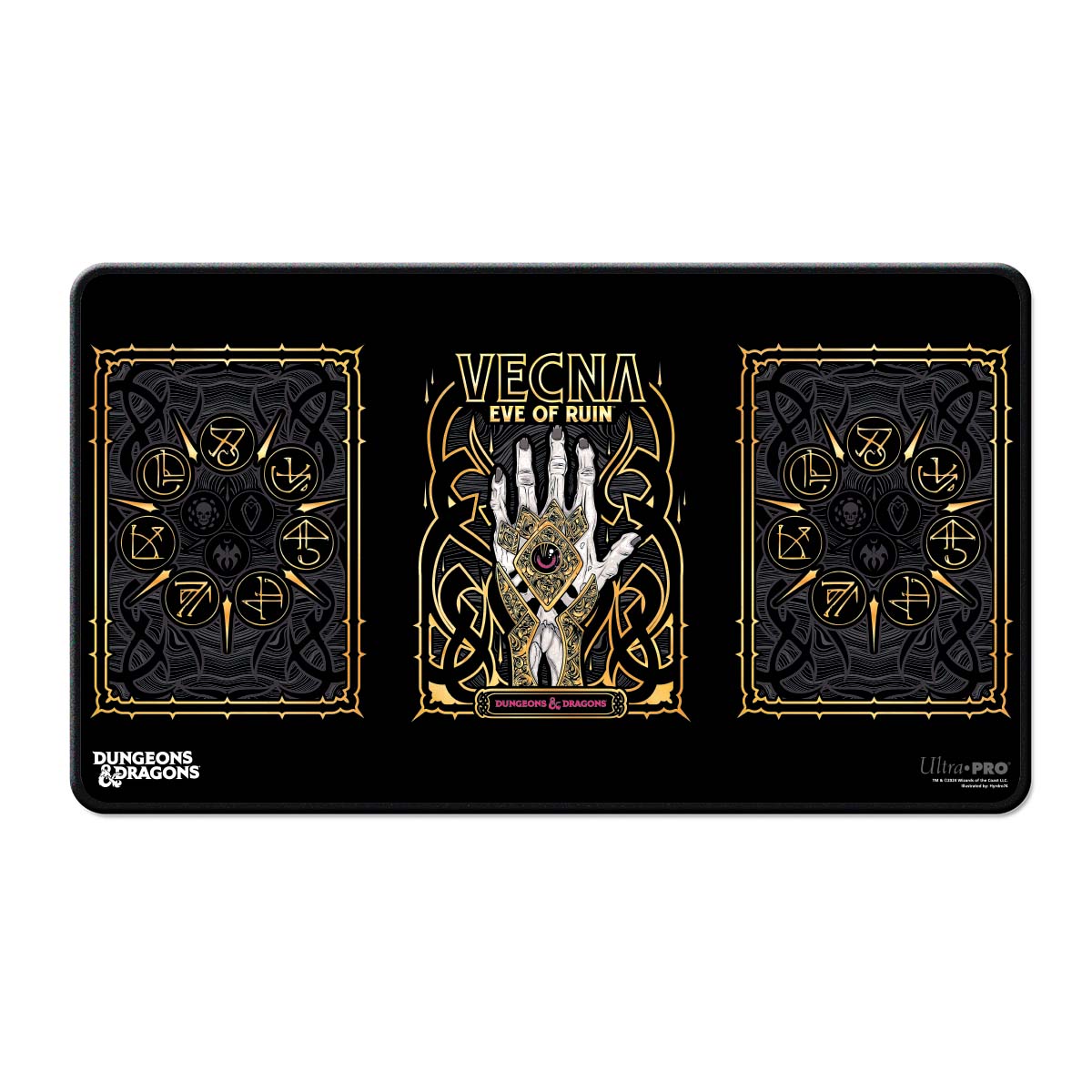 Ultra Pro: Vecna Eve of Ruin Black Stitched Playmat All Art for Dungeons &amp; Dragons