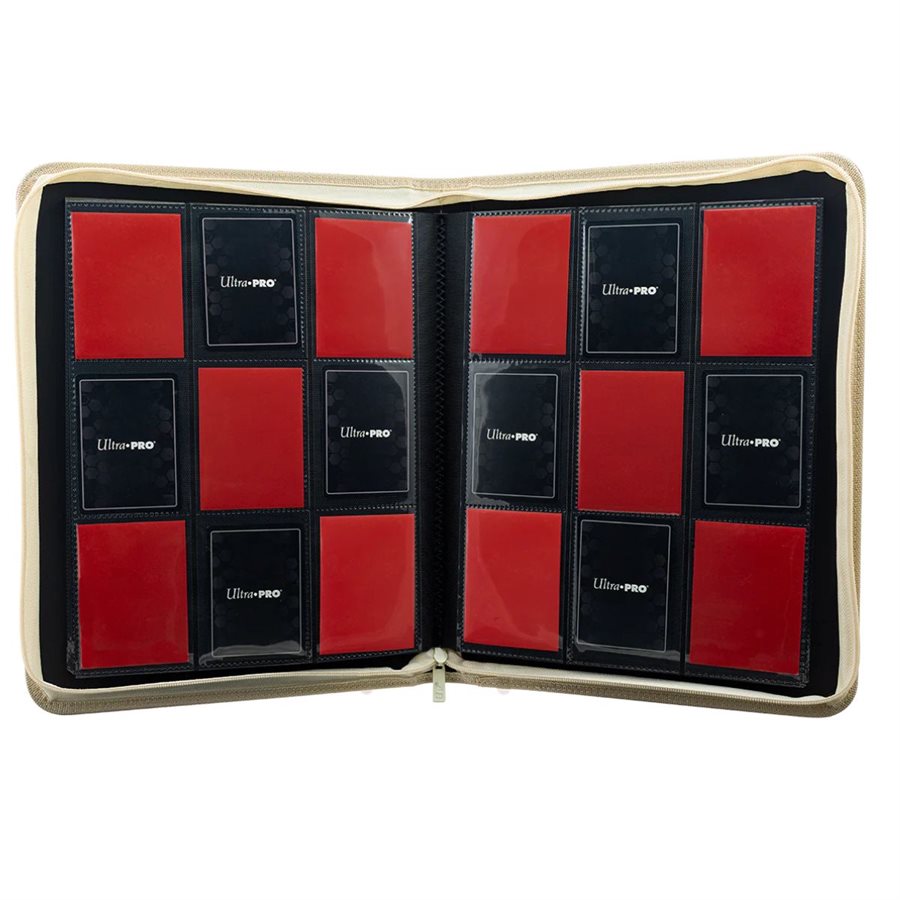 Ultra Pro Binder - Vivid 9 Pocket Zippered Pro Binder Deluxe Red - Good Games