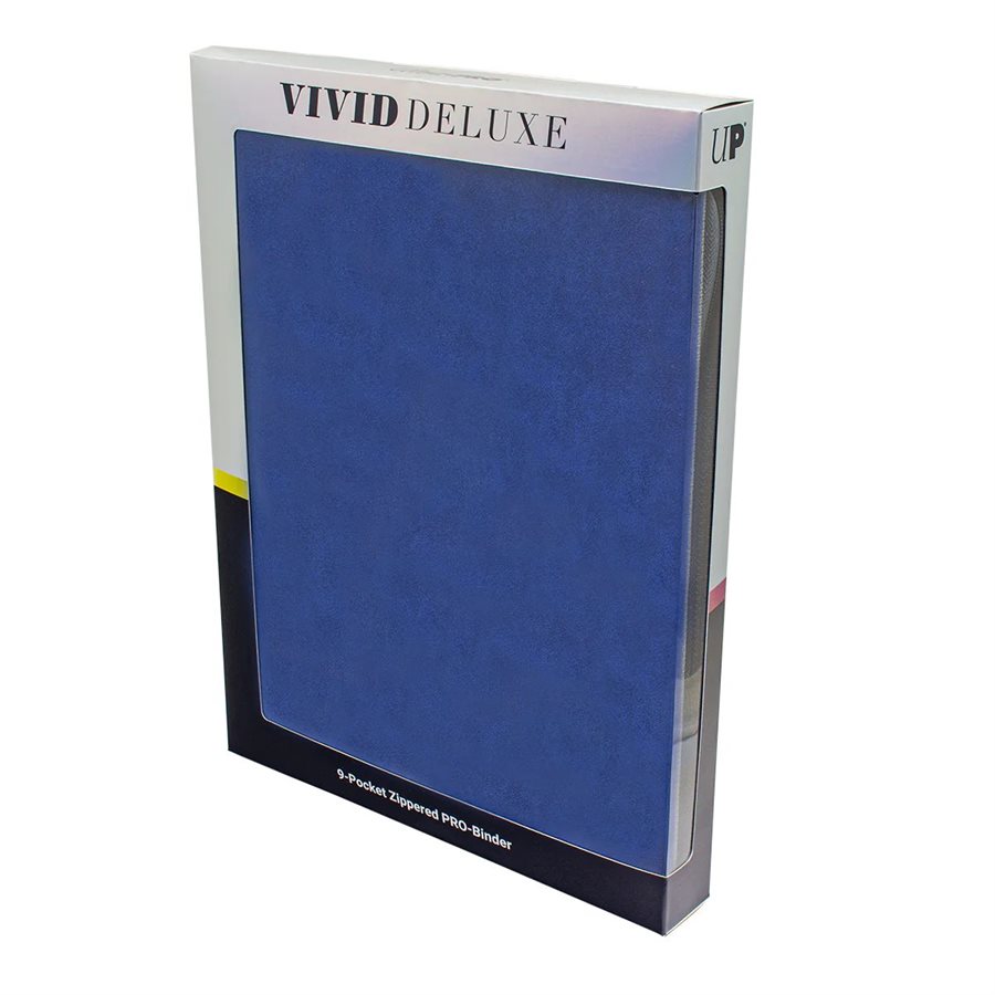 Ultra Pro Binder - Vivid 9 Pocket Zippered Pro Binder Deluxe Blue - Good Games