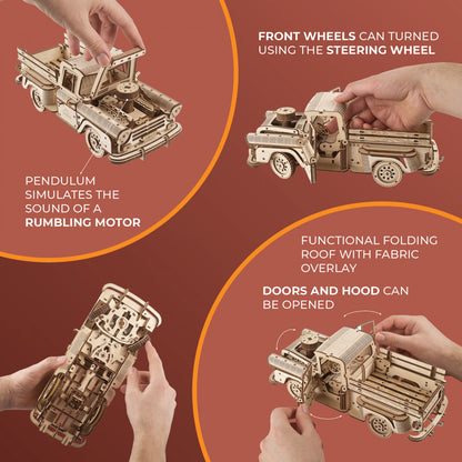 UGears - Pickup LumberJack Truck - Good Games