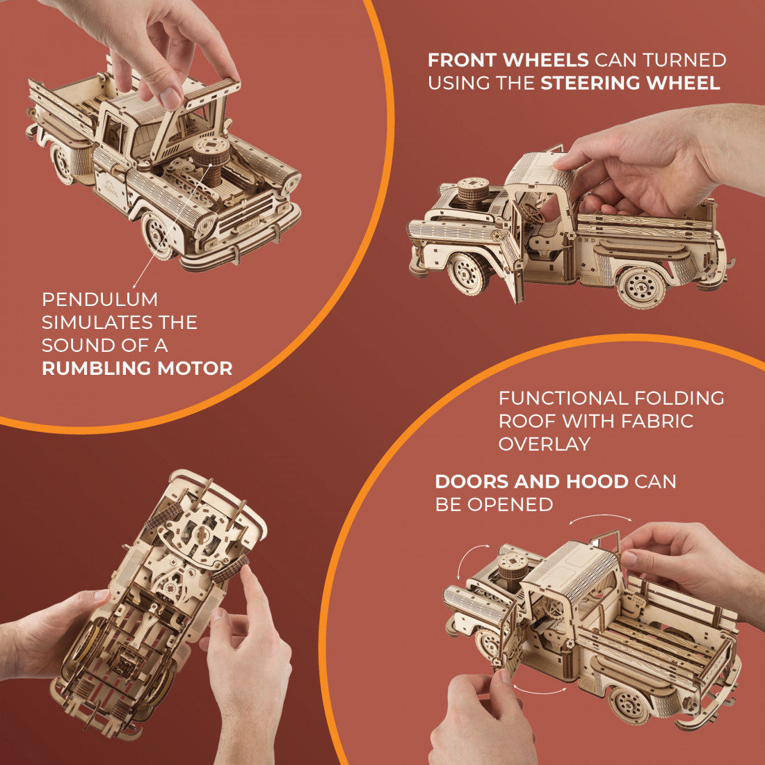 UGears - Pickup LumberJack Truck - Good Games
