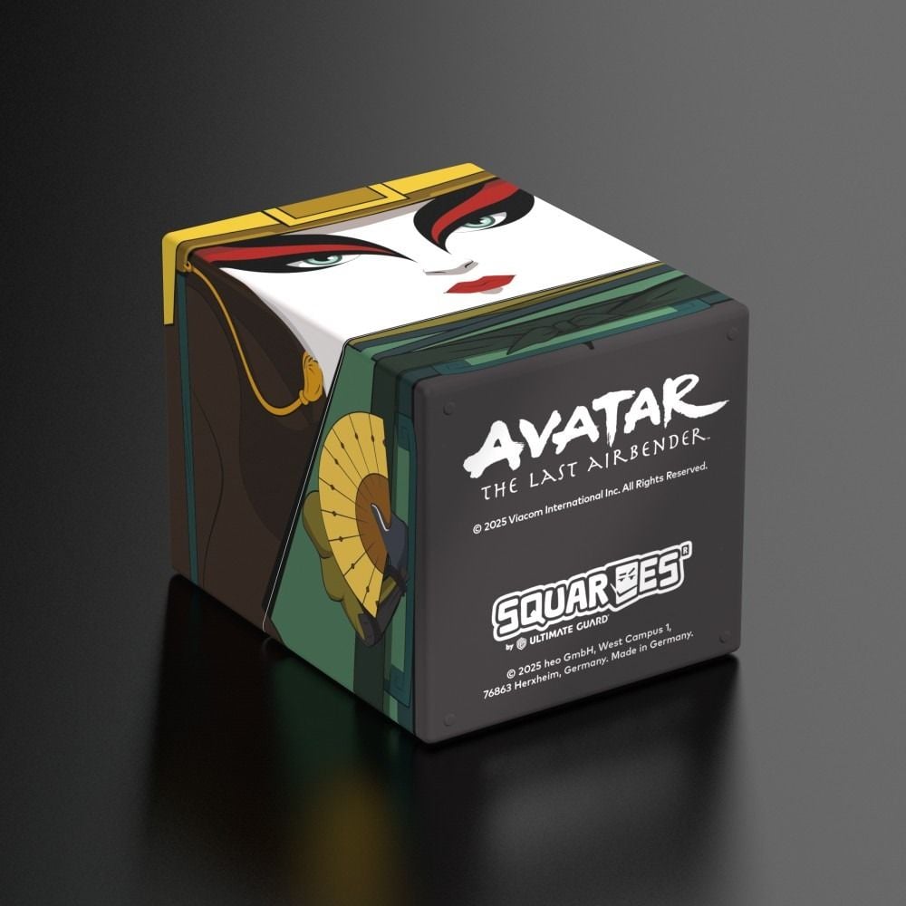 Avatar: The Last Airbender SQUARES box with bold Kyoshi-style face art and the ATLA logo
