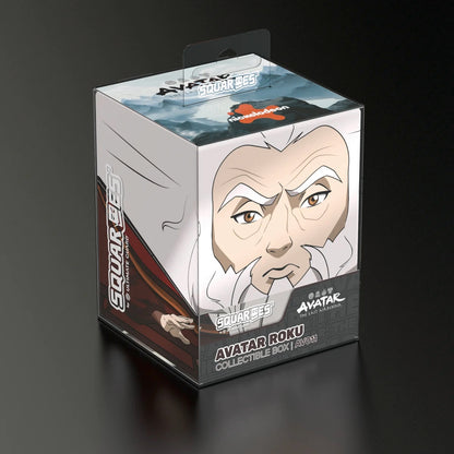 Square-Ees Avatar Roku Collectible Box, featuring an illustration of the older character's face on the packaging