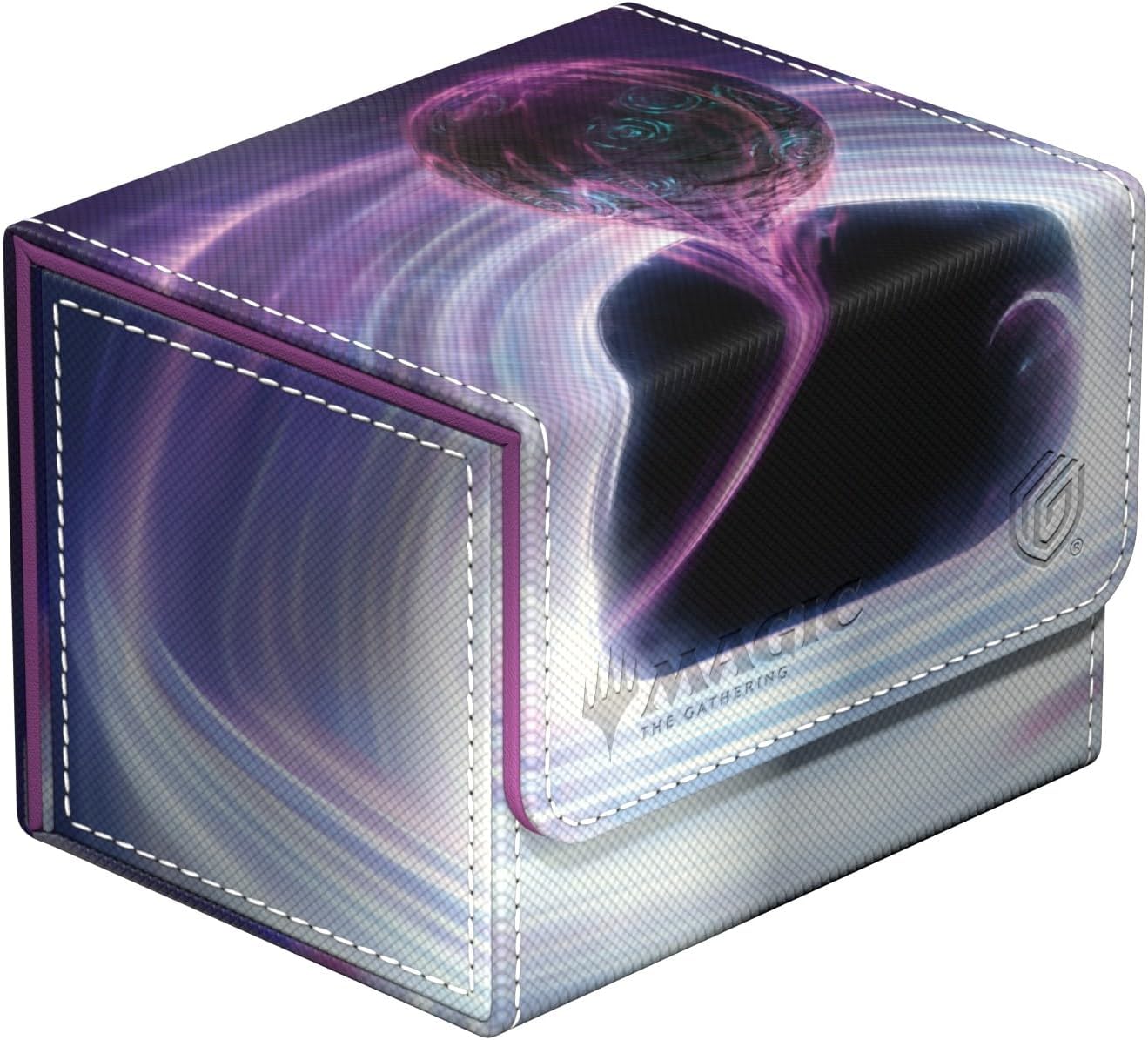 Gamegenic Magic: The Gathering deck box with a purple abstract design of a black shape emitting pink energy to a swirling orb