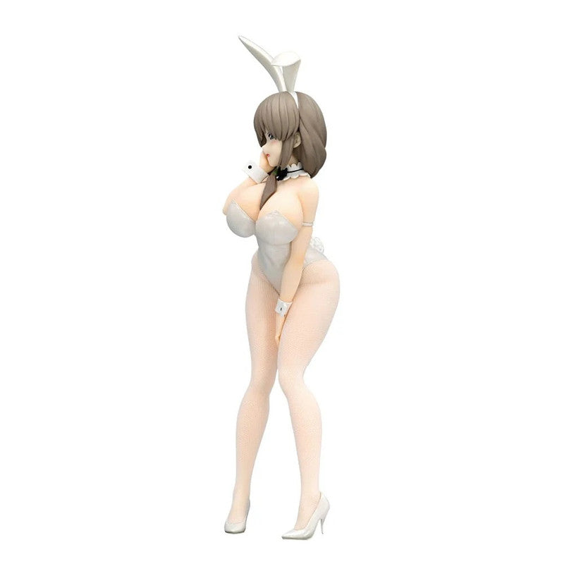 Side profile of the Uzaki-Chan BiCute Bunnies figure, highlighting her short hair, white bow, and the glossy pearl finish of her outfit