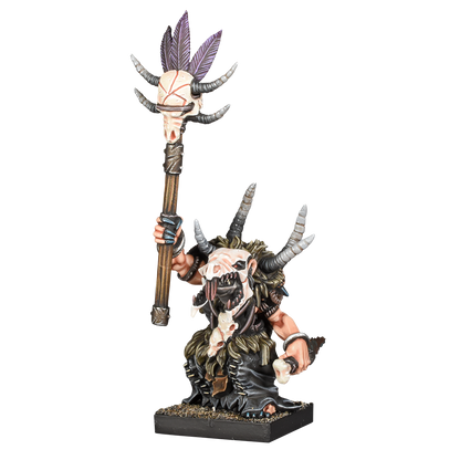 Kings of War Vanguard Ratkin Warband Booster mini with bone staff and fur clothing