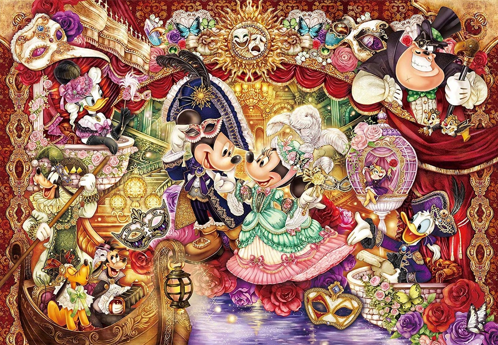 Disney Magnificent Masquerade Invitation Puzzle 1000 Piece Jigsaw - Good Games