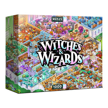 Vizzles Witches and Wizards 1000 Piece Jigsaw Puzzle - Good Games