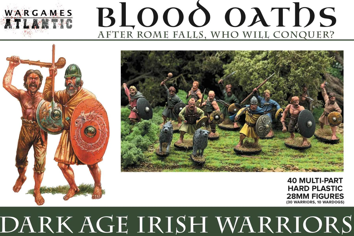 Dark Age Irish Warriors - 30 28mm Dark Age Warriors (WAABO001) - Good Games