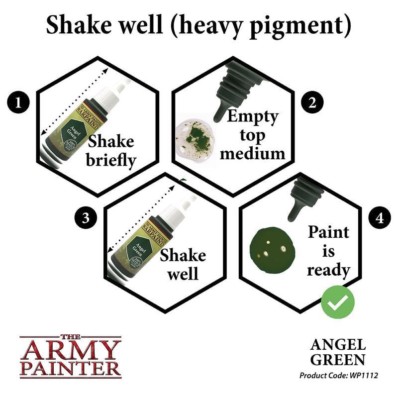 The Army Painter Acrylic Warpaints 18ml - Angel Green - Good Games