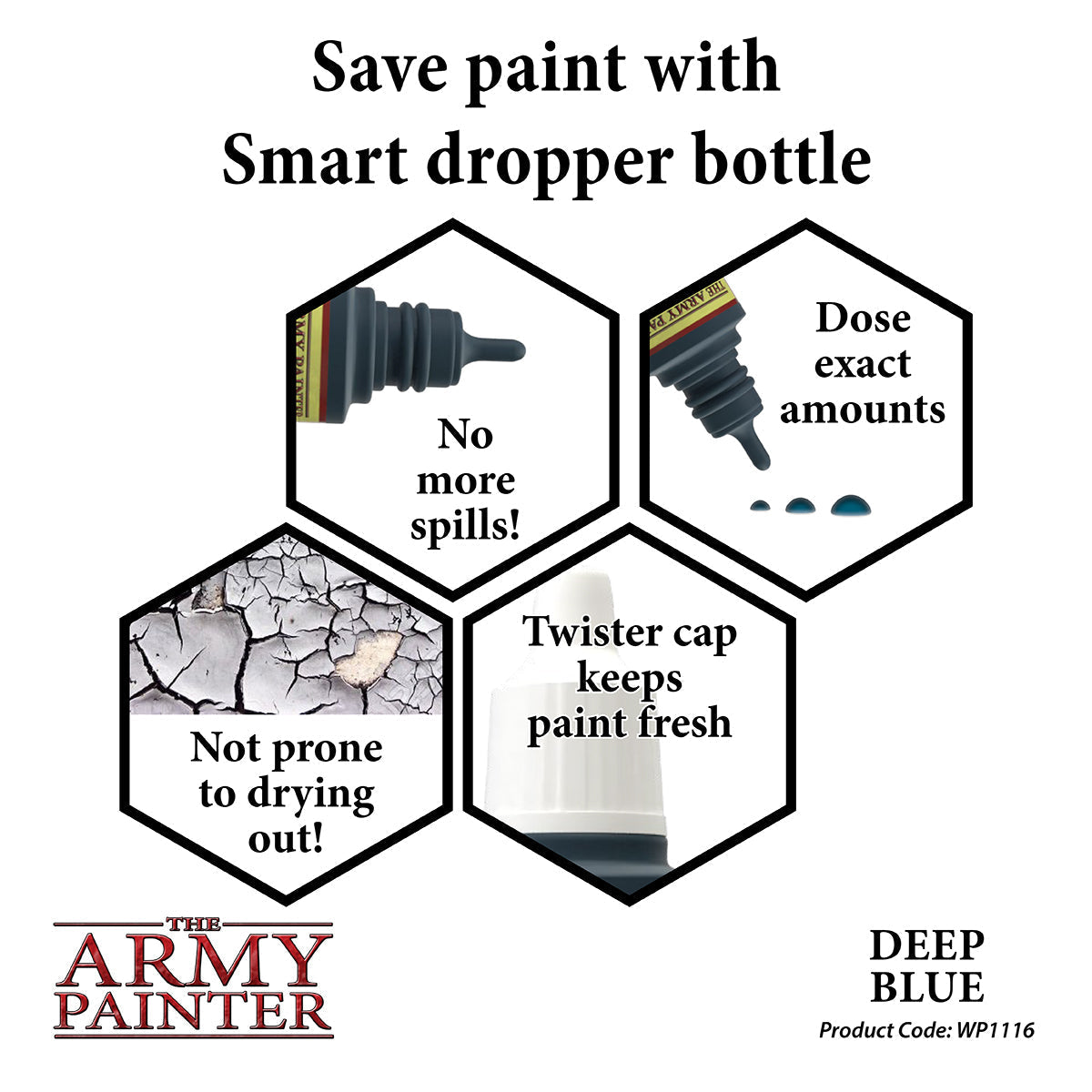Army Painter Warpaints Acrylic Paint 18ml - Deep Blue - Good Games