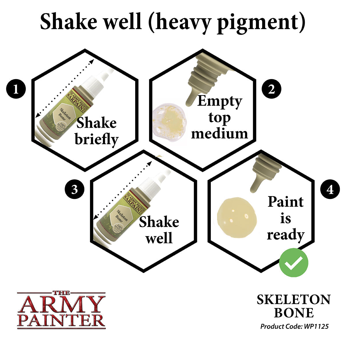 Army Painter WarPaint: Acrylic Paint 18ml - Skeleton Bone - Good Games