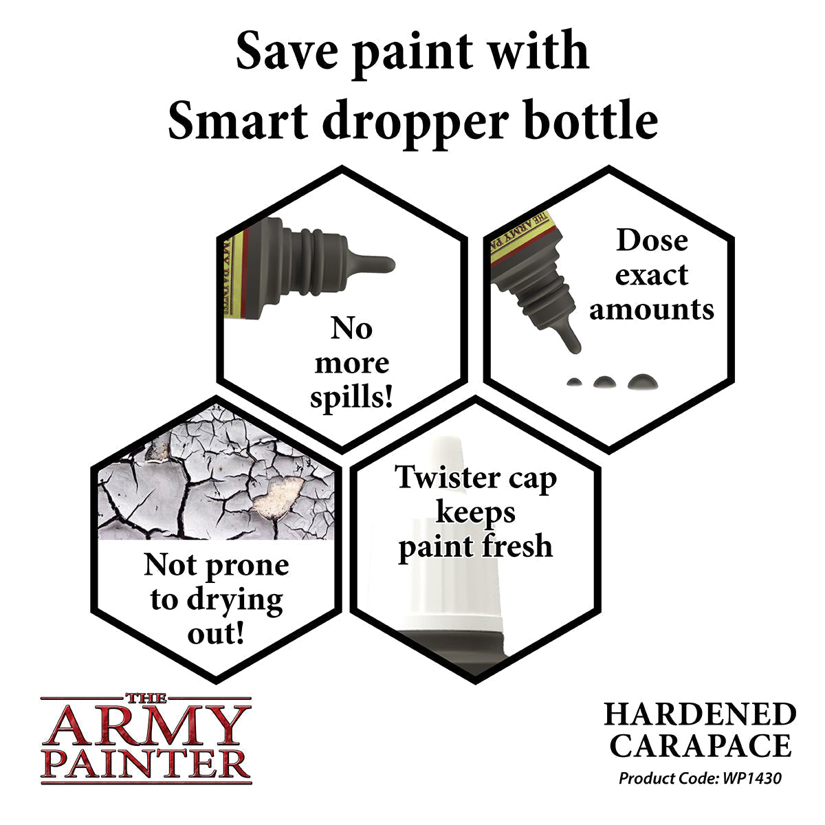 Army Painter WarPaint: Acrylic Paint 18ml - Hardened Carapace - Good Games