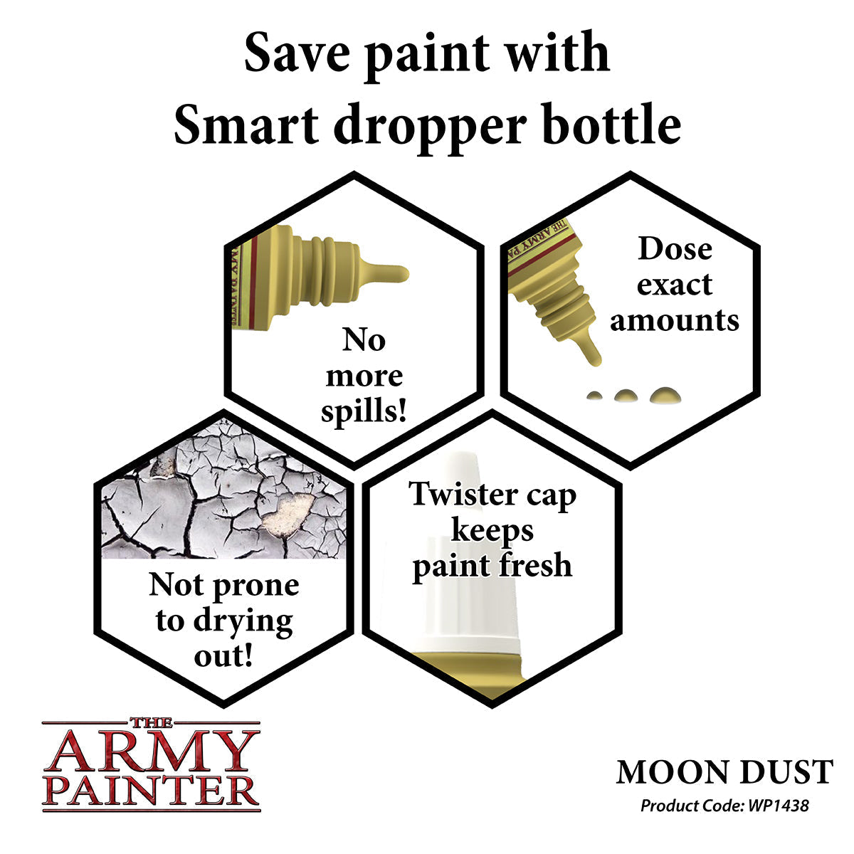 Army Painter WarPaint: Acrylic Paint 18ml - Moon Dust - Good Games