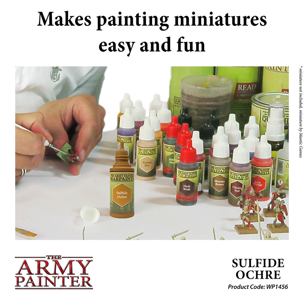 The Army Painter Warpaints Acrylic Paint 18ml - Sulfide Ochre - Good Games