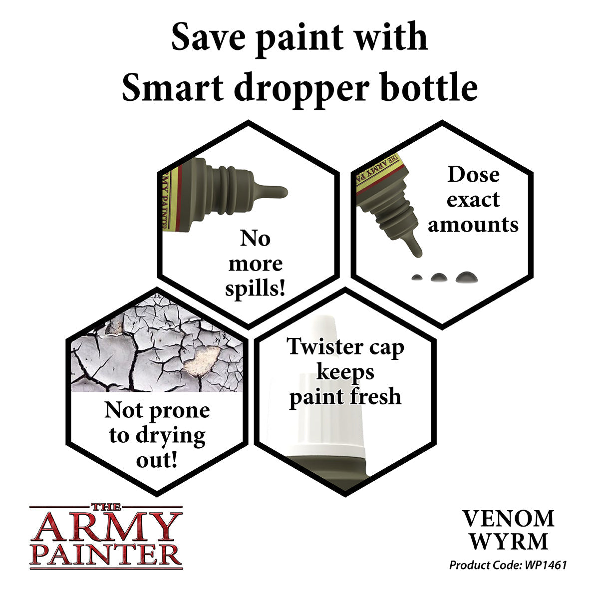 Army Painter - Warpaints Acrylic Paint 18ml - Venom Wyrm - Good Games