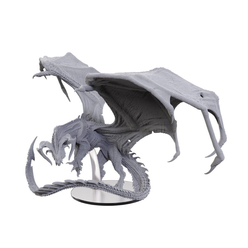 D&D Nolzurs Marvelous Miniatures: Adult Black Dragon - 248629 - Good Games