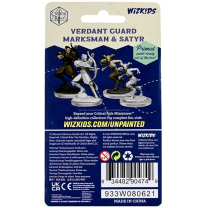 WizKids Critical Role Unpainted Miniatures: Verdant Guard Marksman and Satyr (WK90474) - Good Games