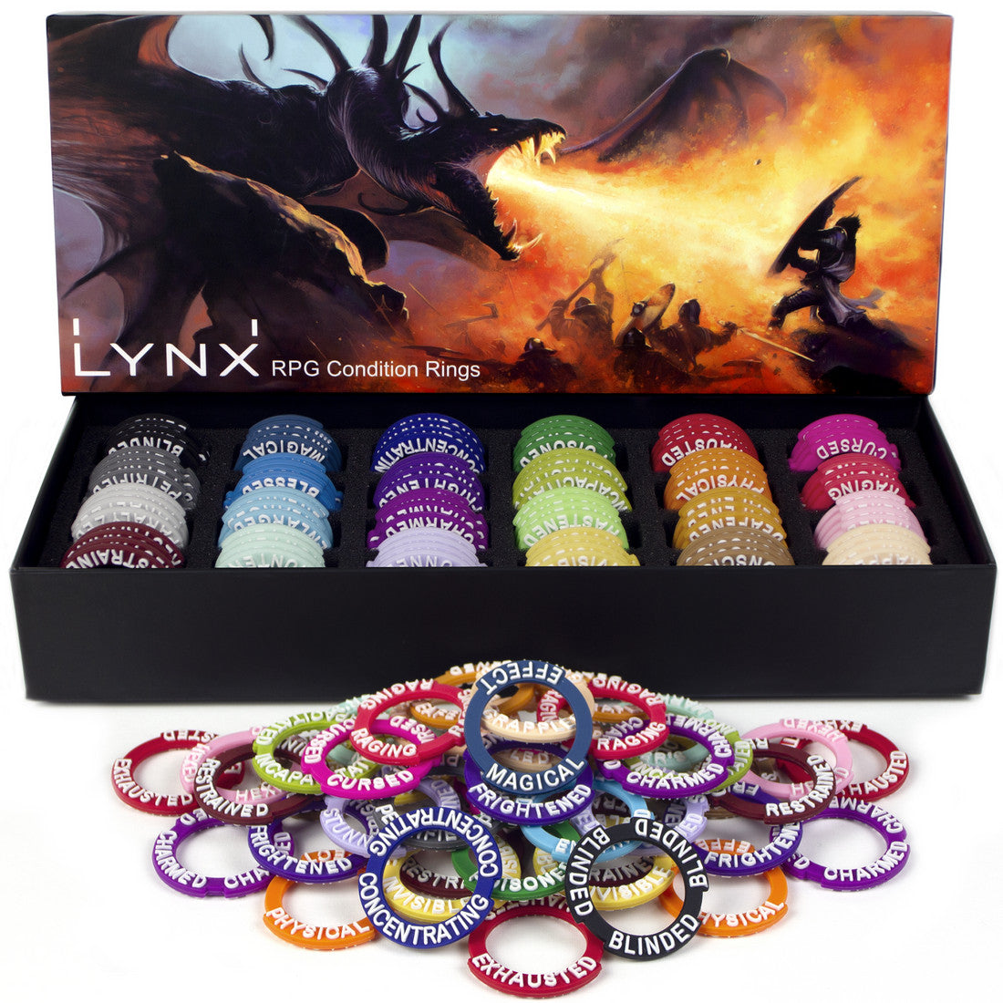 Lynx RPG Condition Rings/Markers Set